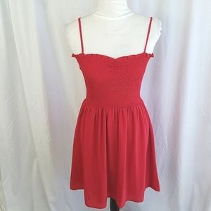 BeBop Juniors Sleeveless Red Fit & Flare Casual Dress Size Small